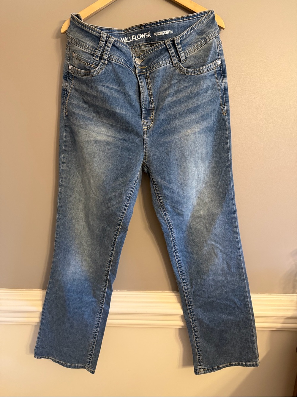 WallFlower Luscious Curvy Fit Straight Leg Jeans Plus Size 20 Regular Stretch